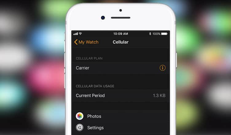 apple watch cellular change carrier