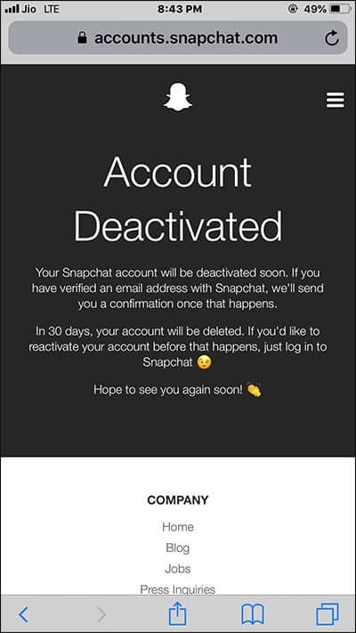 How To Delete Your Snapchat Account Permanently From Iphone Ipad Mac Or Windows Pc